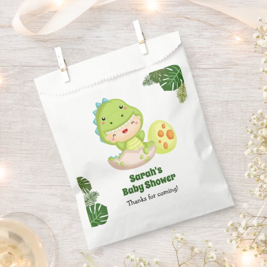 Dinosaurus Favor Tassen Baby shower / Jongen 1e Ve Bedankzakje (Geknipt)