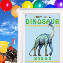 Dinosaurus Feest Decoratie Bord: Dino Opgraving