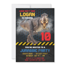 Dinosaurus Feest Uitnodiging