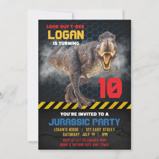 Dinosaurus Feest Uitnodiging