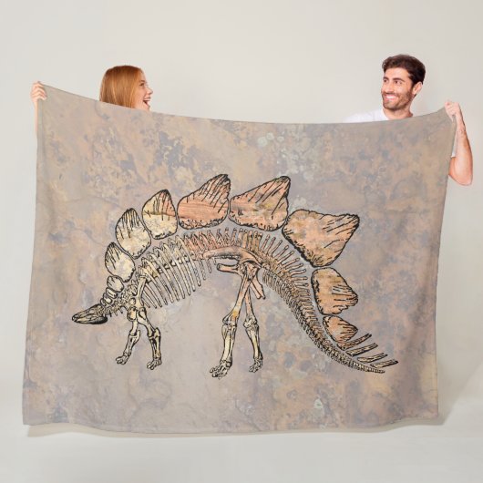 dinosaurus fleece deken (In situ)