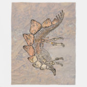 dinosaurus fleece deken (Voorkant)