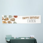 Dinosaurus fossiel kind feestje verjaardagsbanner spandoek (Beurs)