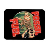 Dinosaurus "Fossiele brandstof" Magneet (Horizontaal)