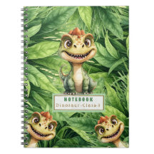 Dinosaurus Foto Spiraal Notebook Met Aangepaste Na
