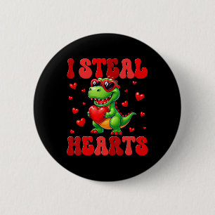 Dinosaurus Frolf Speler Cadeau T Rex Golfer Dino R Ronde Button 5,7 Cm