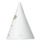 Dinosaurus Geel Groen Grijs Eerste Verjaardag Feesthoedjes (Rechts)