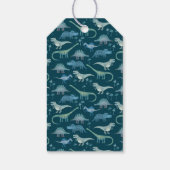 Dinosaurus gepersonaliseerd dank u cadeaulabel (Achterkant)