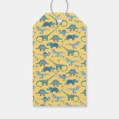 Dinosaurus gepersonaliseerd dank u cadeaulabel (Achterkant)