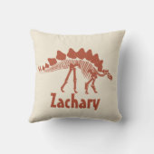 Dinosaurus gepersonaliseerd Sierkussen (Achterkant)