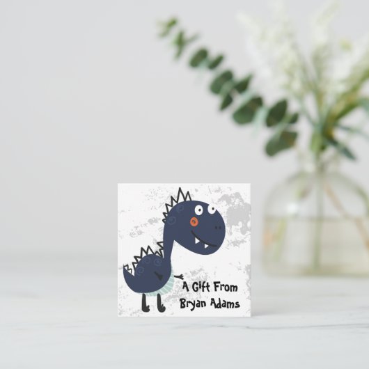 Dinosaurus Gift Kaart Behuizing (Staand voorkant)