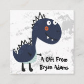 Dinosaurus Gift Kaart Behuizing (Voorkant)