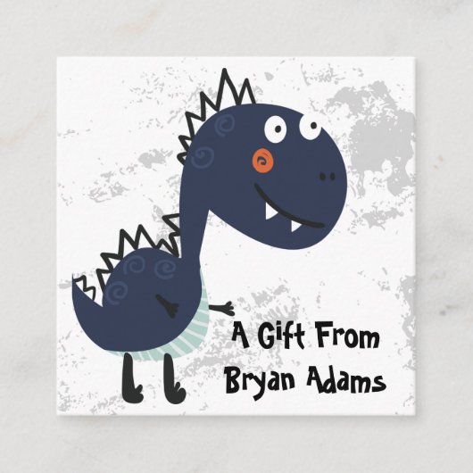 Dinosaurus Gift Kaart Behuizing (Voorkant)