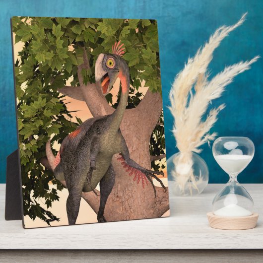 Dinosaurus gigantoraptor fotoplaat (Zijkant)