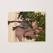 Dinosaurus gigantoraptor legpuzzel (Horizontaal)