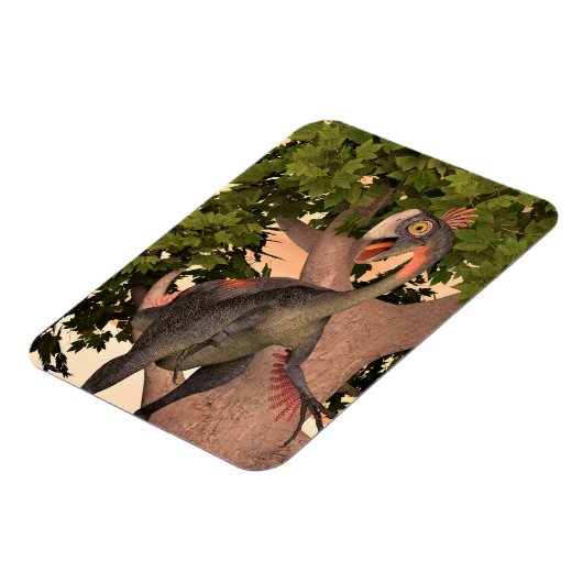 Dinosaurus gigantoraptor magneet (Linkerzijde)