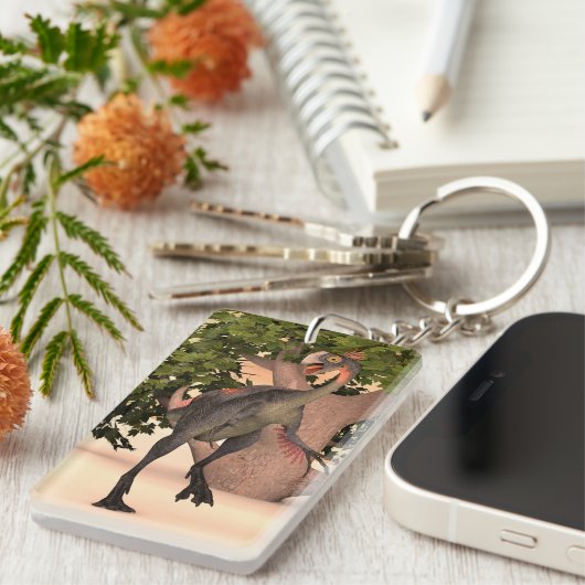 Dinosaurus gigantoraptor sleutelhanger (Voorkant Rechts)