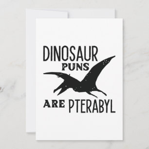 Dinosaurus-grapjes zijn Pterabyl Bedankkaart