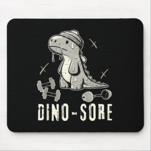 Dinosaurus Grappige Gym T-rex Krachttraining Gewic Muismat