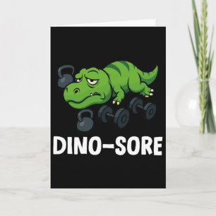 Dinosaurus Grappige T-rex Gym Workout  Kaart