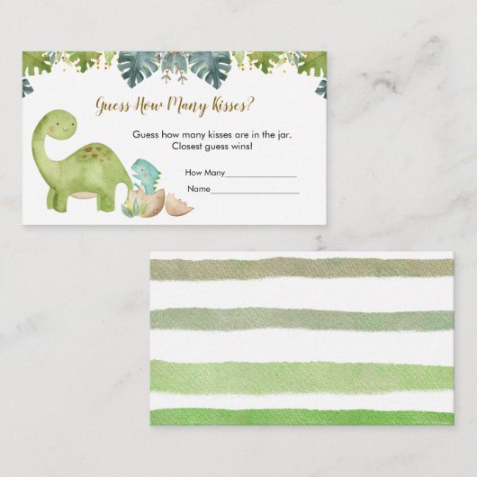 Dinosaurus groen hoeveel kussen behuizing Kaart (Voorkant / Achterkant)