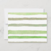 Dinosaurus Groene Bloemen Bedankkaart (Achterkant)