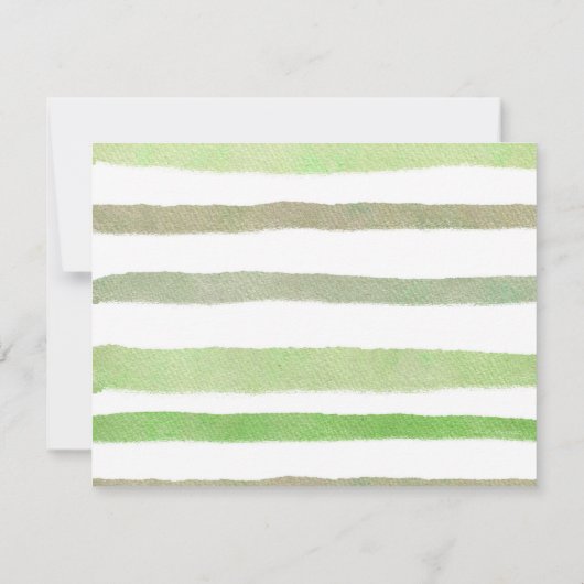 Dinosaurus Groene Bloemen Bedankkaart (Achterkant)