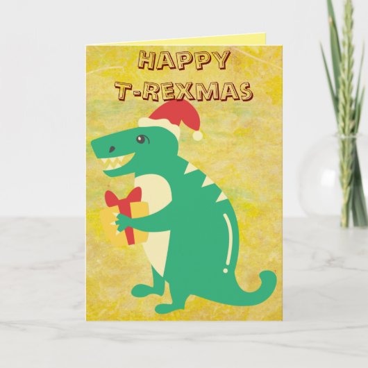 Dinosaurus Groet Kaart (Voorkant)