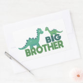 Dinosaurus grote broer aankondiging rechthoekige sticker (Envelop)