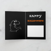 Dinosaurus Halloween Kaart (Binnen)