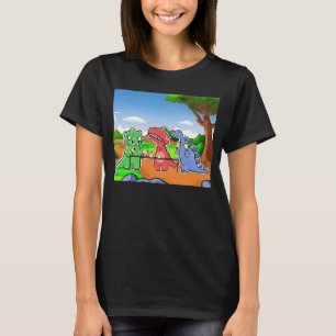 Dinosaurus handbell praktijk in de Trias periode T-shirt