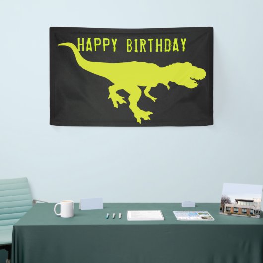 Dinosaurus Happy Birthday voor Rex Spandoek (Beurs)