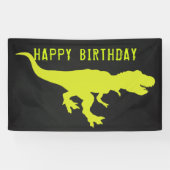 Dinosaurus Happy Birthday voor Rex Spandoek (Horizontaal)