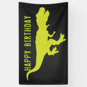 Dinosaurus Happy Birthday voor Rex Spandoek (Verticaal)