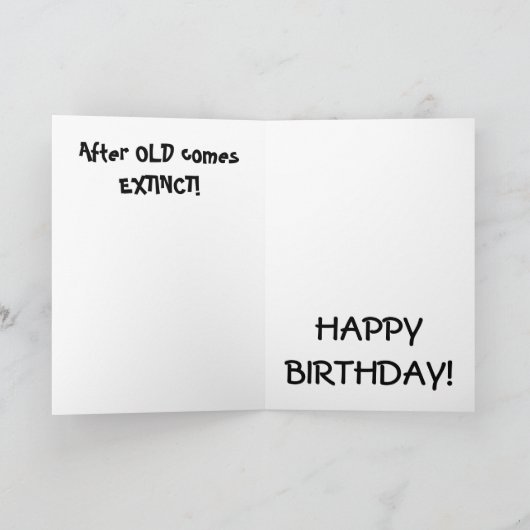 dinosaurus-Humor Kaart (Binnen)