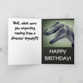 dinosaurus-Humor Kaart (Binnen)