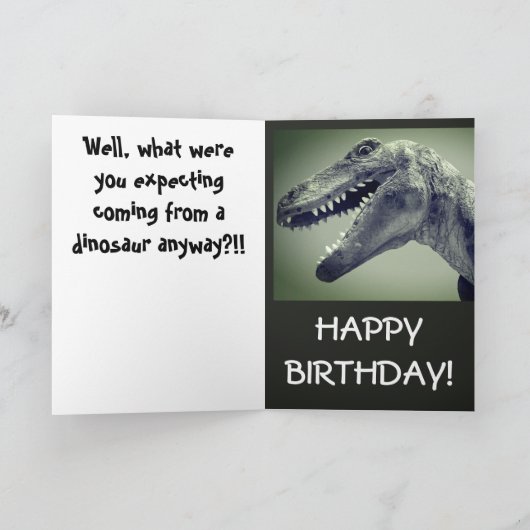 dinosaurus-Humor Kaart (Binnen)