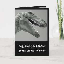 dinosaurus-Humor Kaart