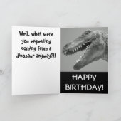 Dinosaurus Humor Kaart (Binnen)
