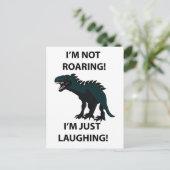 Dinosaurus Ik lach alleen maar om grappige dinosau Briefkaart (Staand voorkant)