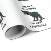 Dinosaurus Ik lach alleen maar om grappige dinosau Cadeaupapier (Rol Hoek)