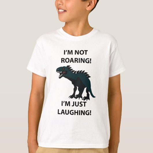 Dinosaurus Ik lach alleen maar om grappige Dinosau T-shirt (Voorkant)