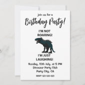 Dinosaurus Ik lach gewoon grappige Dinosaurus Verj Kaart (Voorkant)