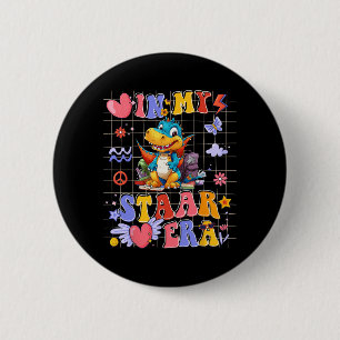 Dinosaurus in mijn sterrentijd Motivatie T-rex tes Ronde Button 5,7 Cm