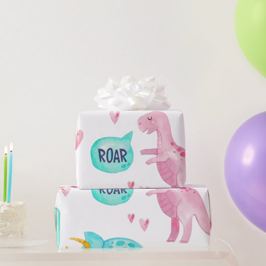 Dinosaurus Inpakpapier (Feestgeschenken)