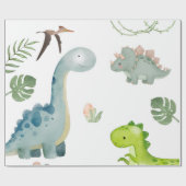 Dinosaurus Inpakpapier (Vlak)