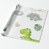 Dinosaurus Inpakpapier (Uitgerold)