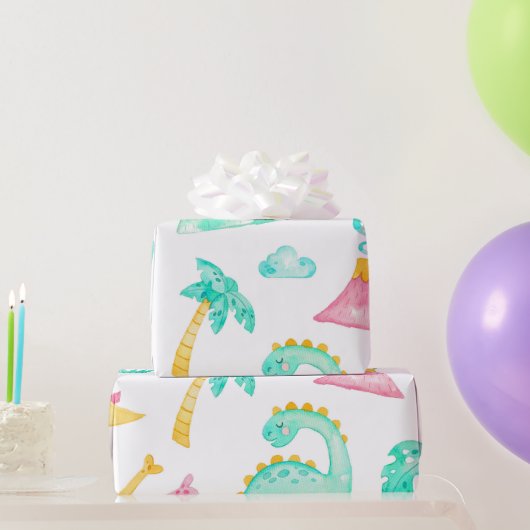 Dinosaurus Inpakpapier (Feestgeschenken)