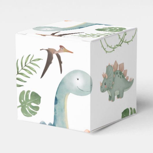Dinosaurus Inpakpapier Bedankdoosjes (Voorkant Zijde)