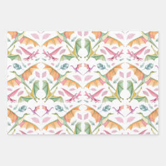 Dinosaurus Inpakpapier Plat Vel Set van 3